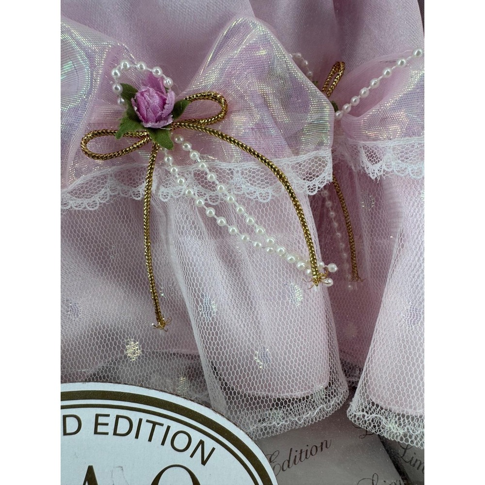 Rare Vintage 1997 FAO Schwarz Cinderella 12" Porcelain Doll NIB COA Disney Pink - Picture 15 of 17